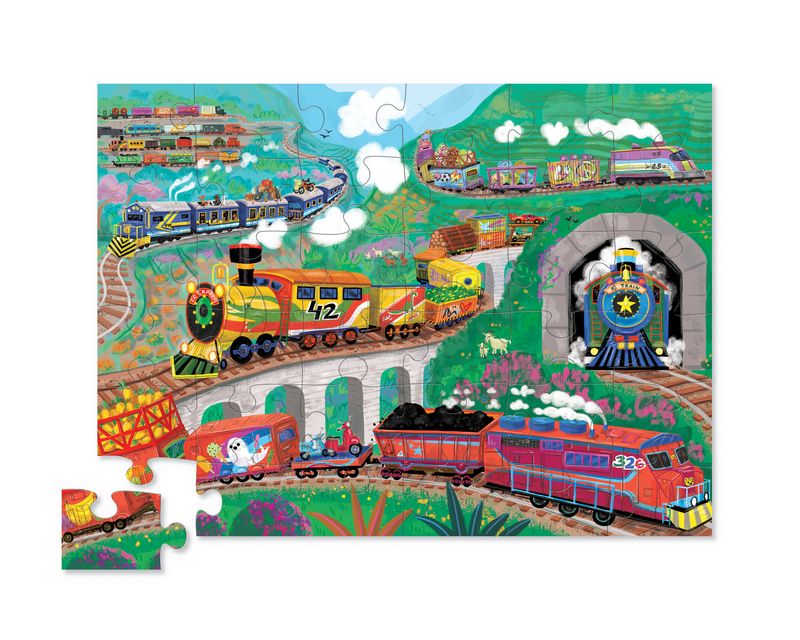Crocodile Creek All Aboard Puzzle 36pc Crocodile Creek All Aboard Puzzle 36pc