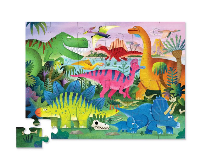 Crocodile Creek Dino Land Puzzle 36pc Crocodile Creek Dino Land Puzzle 36pc