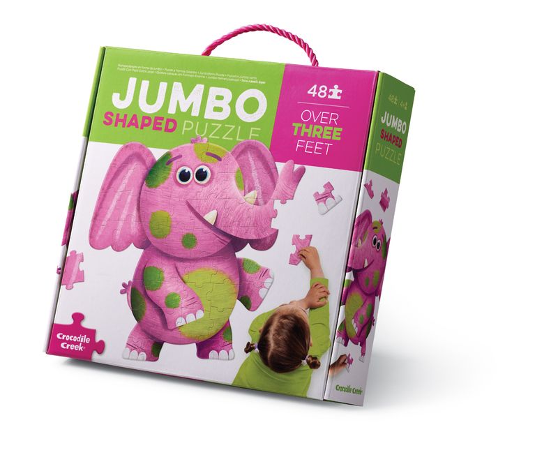 Crocodile Creek Jumbo Puzzle Elephant 48Pc