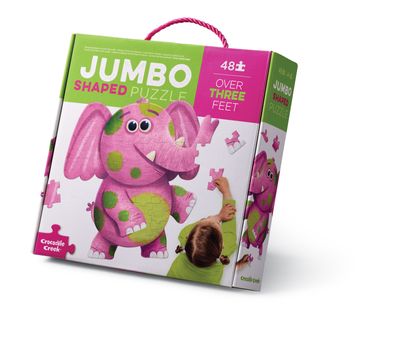 Crocodile Creek Jumbo Puzzle Elephant 48Pc