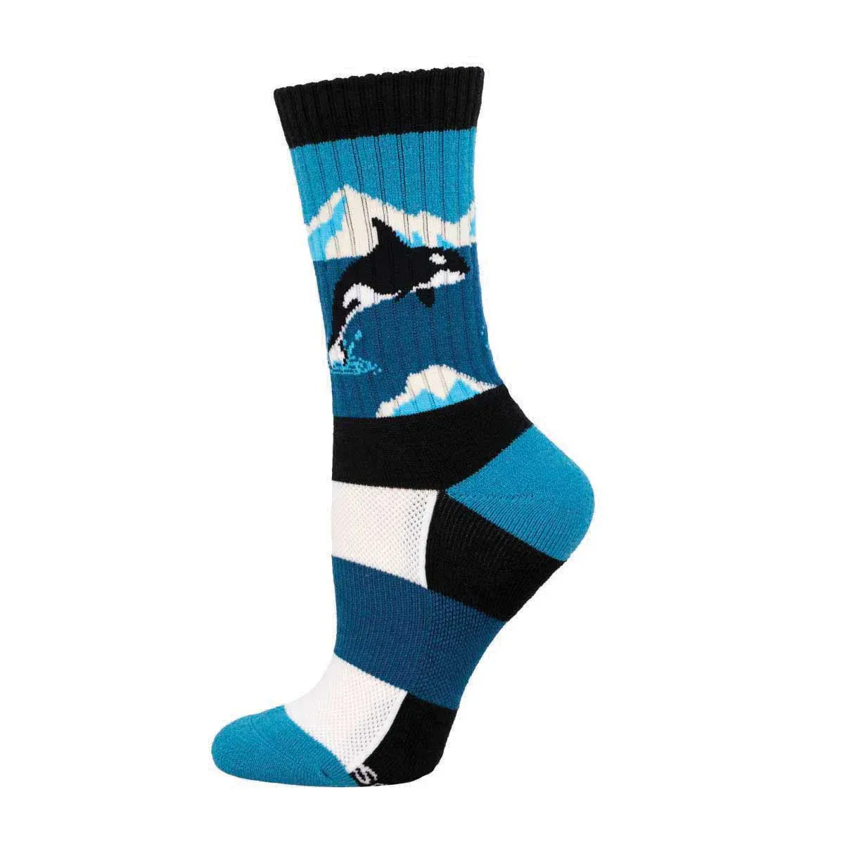 Socksmith Arctic Orca Blue Sz9-11 Socksmith Arctic Orca Blue Sz9-11
