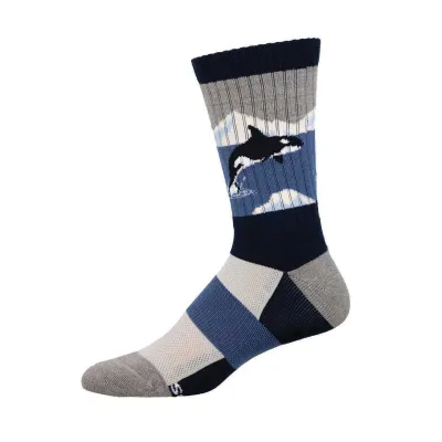 Socksmith Arctic Orca Blue Sz10-13 Socksmith Arctic Orca Blue Sz10-13