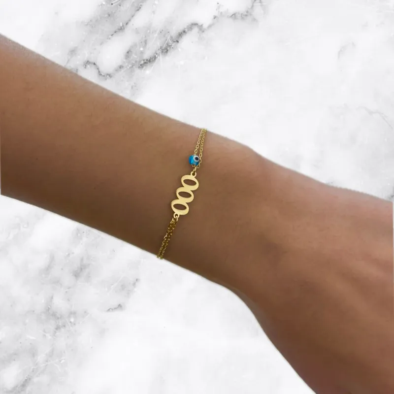 House of Moda 000 Angel Number Bracelet House of Moda 000 Angel Number Bracelet
