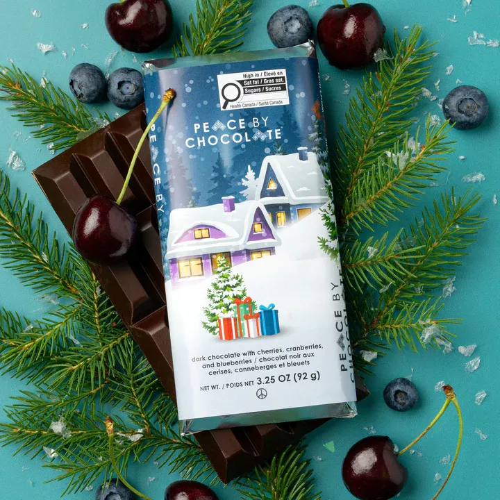 Peace by Chocolate Holiday Bar Dark Peace by Chocolate Holiday Bar Dark