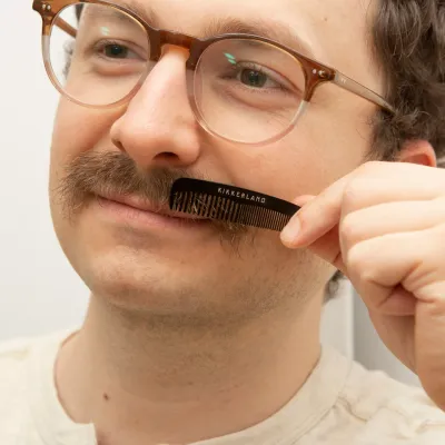 Kikkerland Mini Mustache Comb Kikkerland Mini Mustache Comb