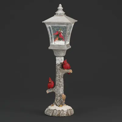 Confetti Lites Lighted Swirl Cardinal Lamppost 17" Confetti Lites Lighted Swirl Cardinal Lamppost 17"