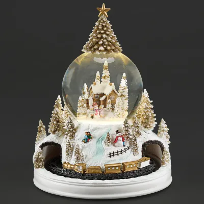 Glitterdome Lighted Musical Dome Gold 11" Glitterdome Lighted Musical Dome Gold 11"