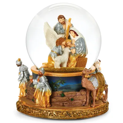 Glitterdome Musical Nativity Dome 7" Glitterdome Musical Nativity Dome 7"
