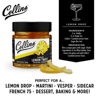 Collins Lemon Twist in Syrup