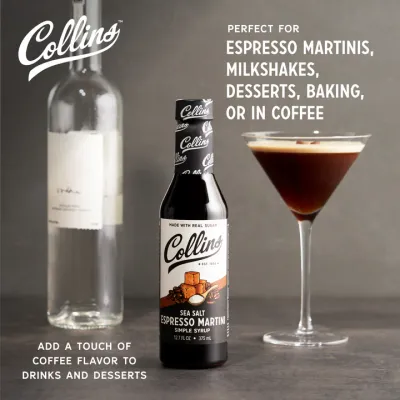 Collins Sea Salt Espresso Martini Simple Syrup