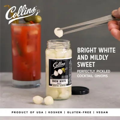 Collins Snow White Cocktail Onions