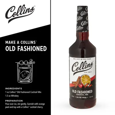 Collins Old Fashioned Cocktail Mix