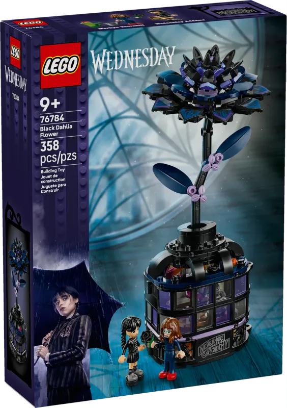 Lego 76784 Wednesday Black Dahlia Flower