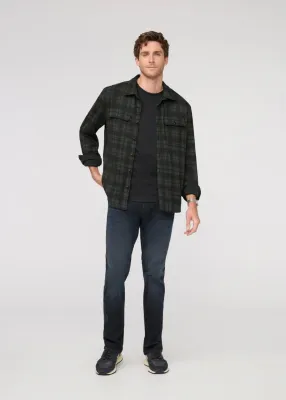 DUER Performance Flannel Button Down Heather Peat