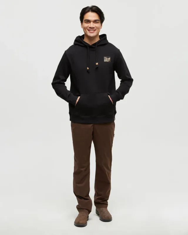 Ten Tree M Etched Mountain Hoodie Meteorite Black/