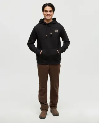 Ten Tree M Etched Mountain Hoodie Meteorite Black/
