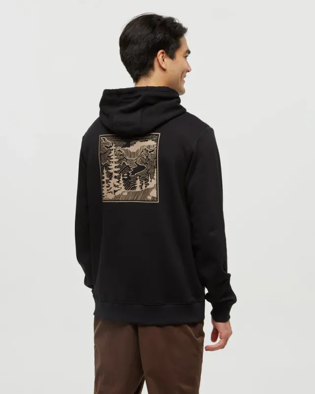 Ten Tree M Etched Mountain Hoodie Meteorite Black/ Ten Tree M Etched Mountain Hoodie Meteorite Black/