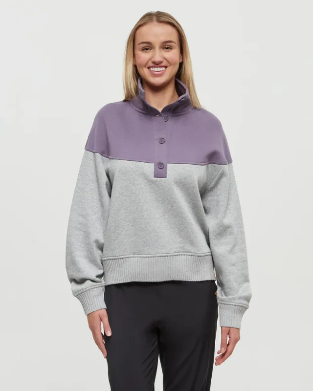 Ten Tree W Milner Mock Neck Smokey Violet Heather/ Ten Tree W Milner Mock Neck Smokey Violet Heather/