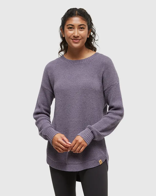 Ten Tree W Broughton Sweater Smokey Violet Heather Ten Tree W Broughton Sweater Smokey Violet Heather