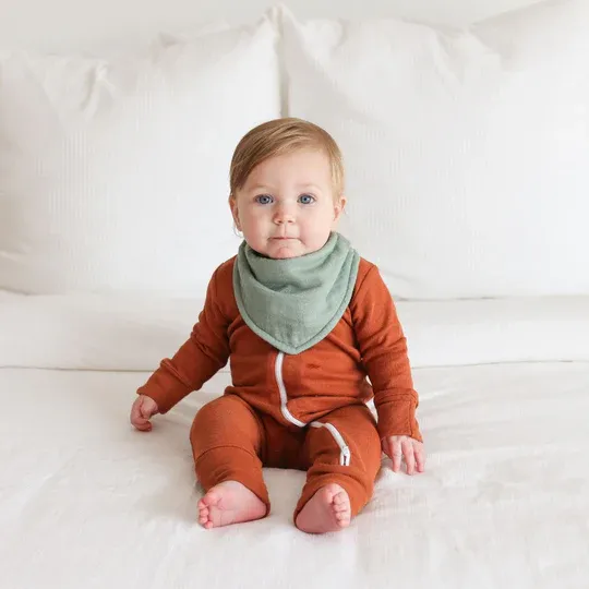 Lulujo Bandana Bibs 2 Pack Bunnies & Fern
