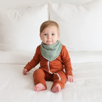 Lulujo Bandana Bibs 2 Pack Bunnies &amp; Fern