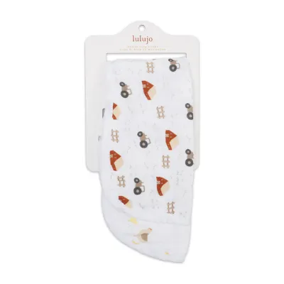 Lulujo Burp Cloth Barnyard/ Hen & Chicks
