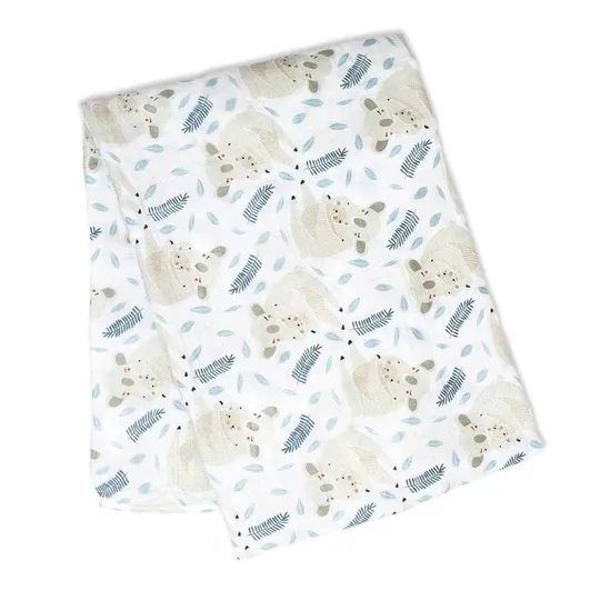Lulujo Classic Muslin Swaddle Blanket XL Koala