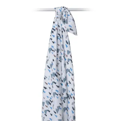 Lulujo Classic Muslin Swaddle Blanket XL Mountain Top