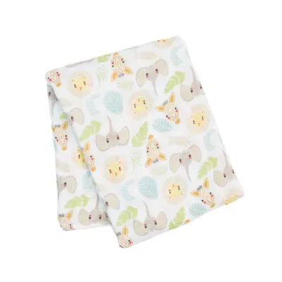 Lulujo Classic Muslin Swaddle Blanket XL Jungle