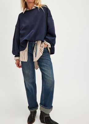 Free People Total Eclipse Tee Deeper Iris