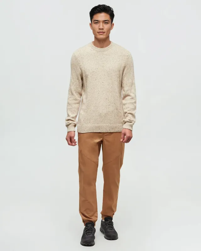 Ten Tree M Highline Nep Crew Sweater Warm Oak Nep