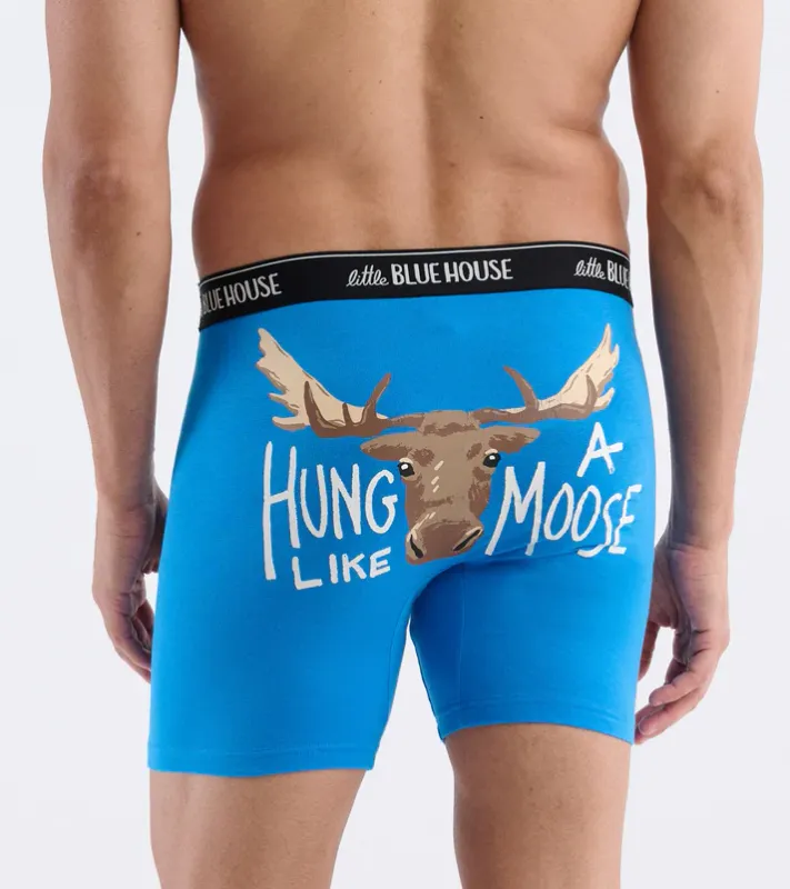 LBH By Hatley Hung Moose Men's Boxer Brief LBH By Hatley Hung Moose Men's Boxer Brief