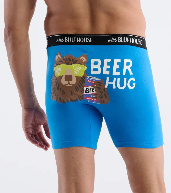 LBH By Hatley Beer Hug Men's Boxer Brief LBH By Hatley Beer Hug Men's Boxer Brief