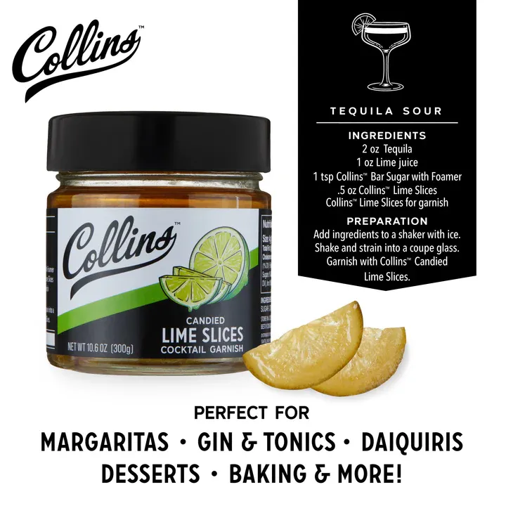 Collins Candied Lime Slices