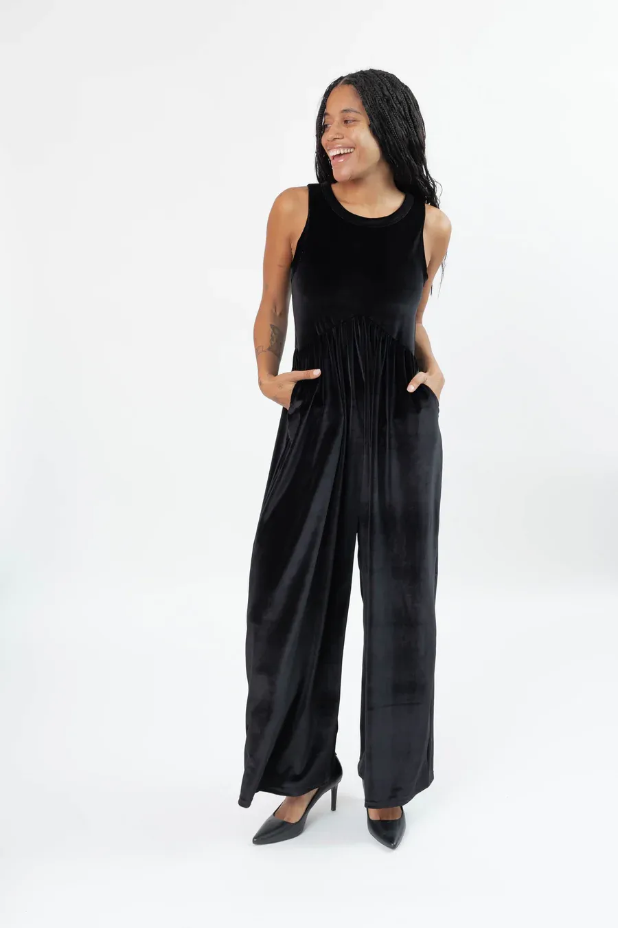 Smash + Tess Velvet Gina Romper