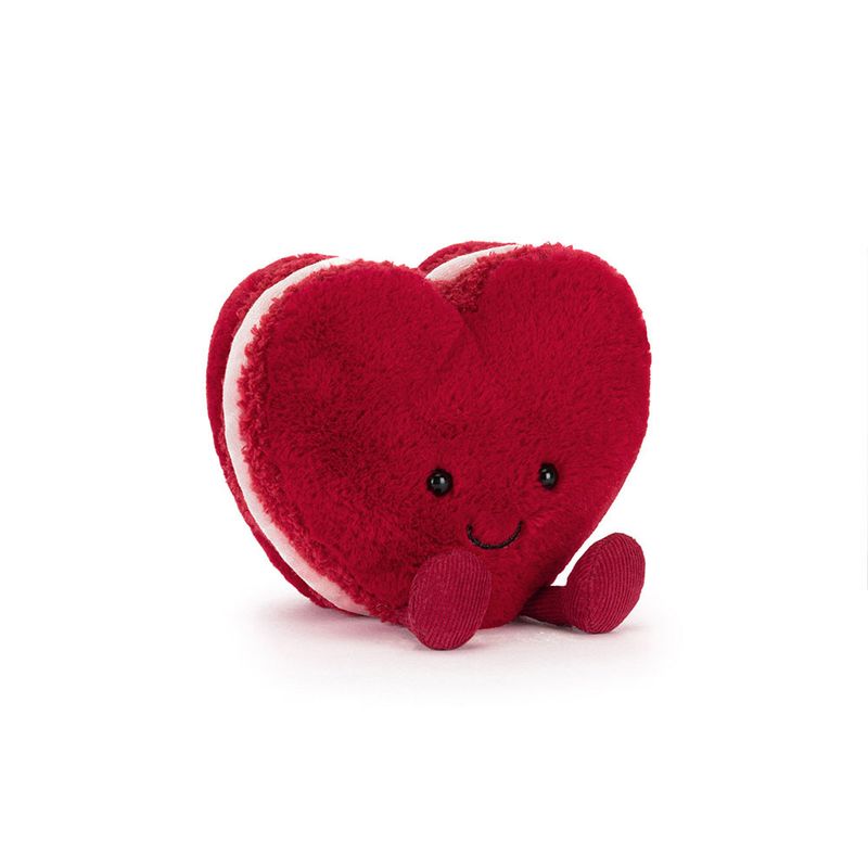 Jellycat Amuseables Arlette Heart Macaron Red