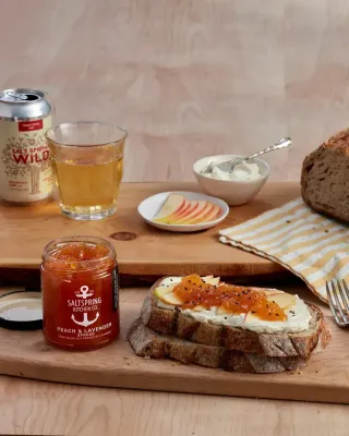 Saltspring Kitchen Co. Peach &amp; Lavender Spread 125mL