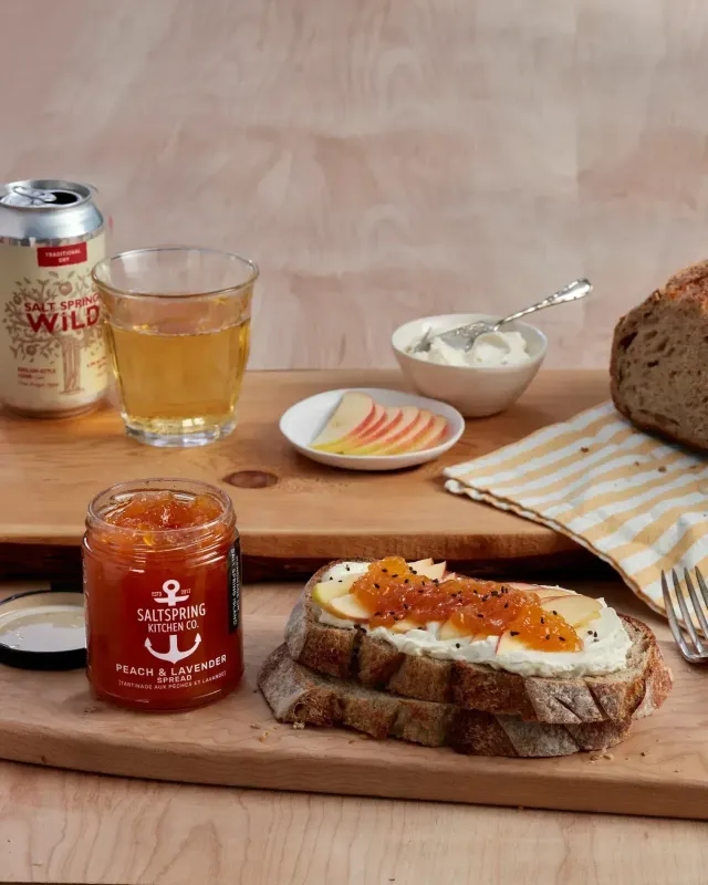Saltspring Kitchen Co. Peach &amp; Lavender Spread 125mL