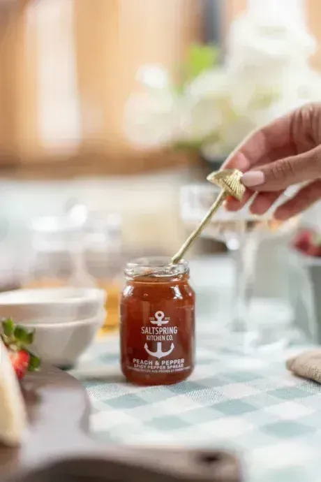 Saltspring Kitchen Co. Peach &amp; Pepper Spicy Pepper Spread 125mL