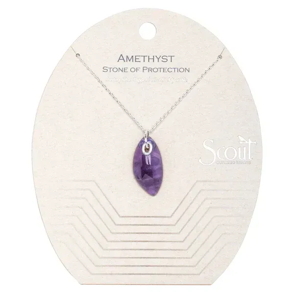 Scout Organic Stone Necklace Amethyst