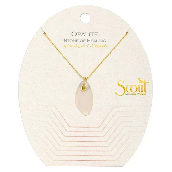 Scout Organic Stone Necklace Opalite