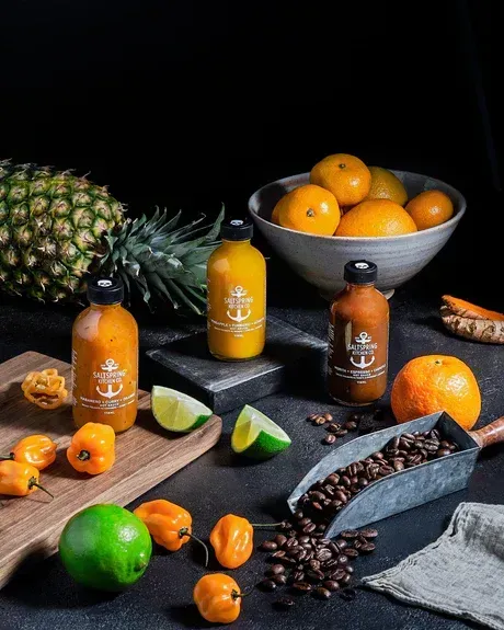 Saltspring Kitchen Co. Pineapple + Tumeric + Achiote Hot Sauce 118mL