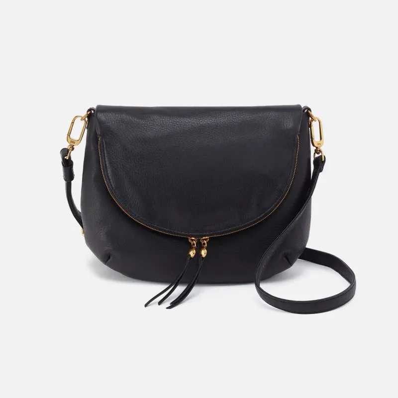 HOBO Fern Fold Messenger Black