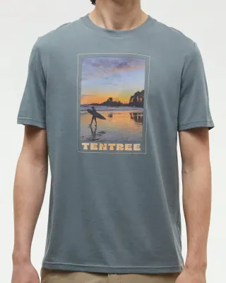 Ten Tree M Surf Memento T-Shirt Anchor Grey/Beach