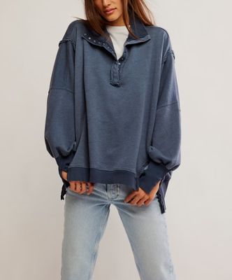 Free People Camden Henley Navy Free People Camden Henley Navy