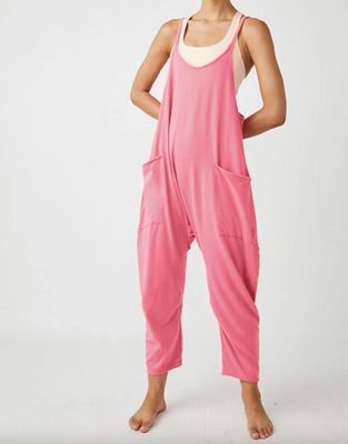 Free People Hot Shot Onesie Hibiscus