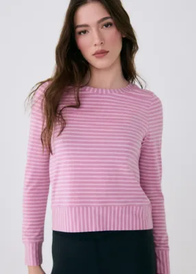 Lole Dynamic Sweatshirt Rosewood Stripe