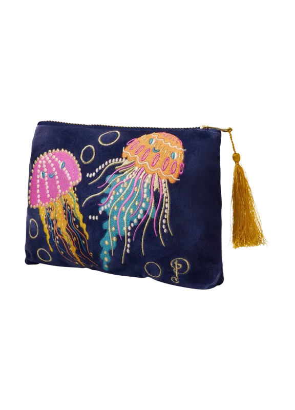 Powder Zip Pouch Jolly Jellies Navy