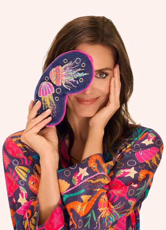 Powder Lavender Eye Mask Jolly Jellies Navy