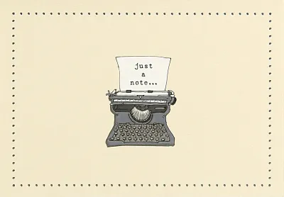 Peter Pauper Note Card Typewriter